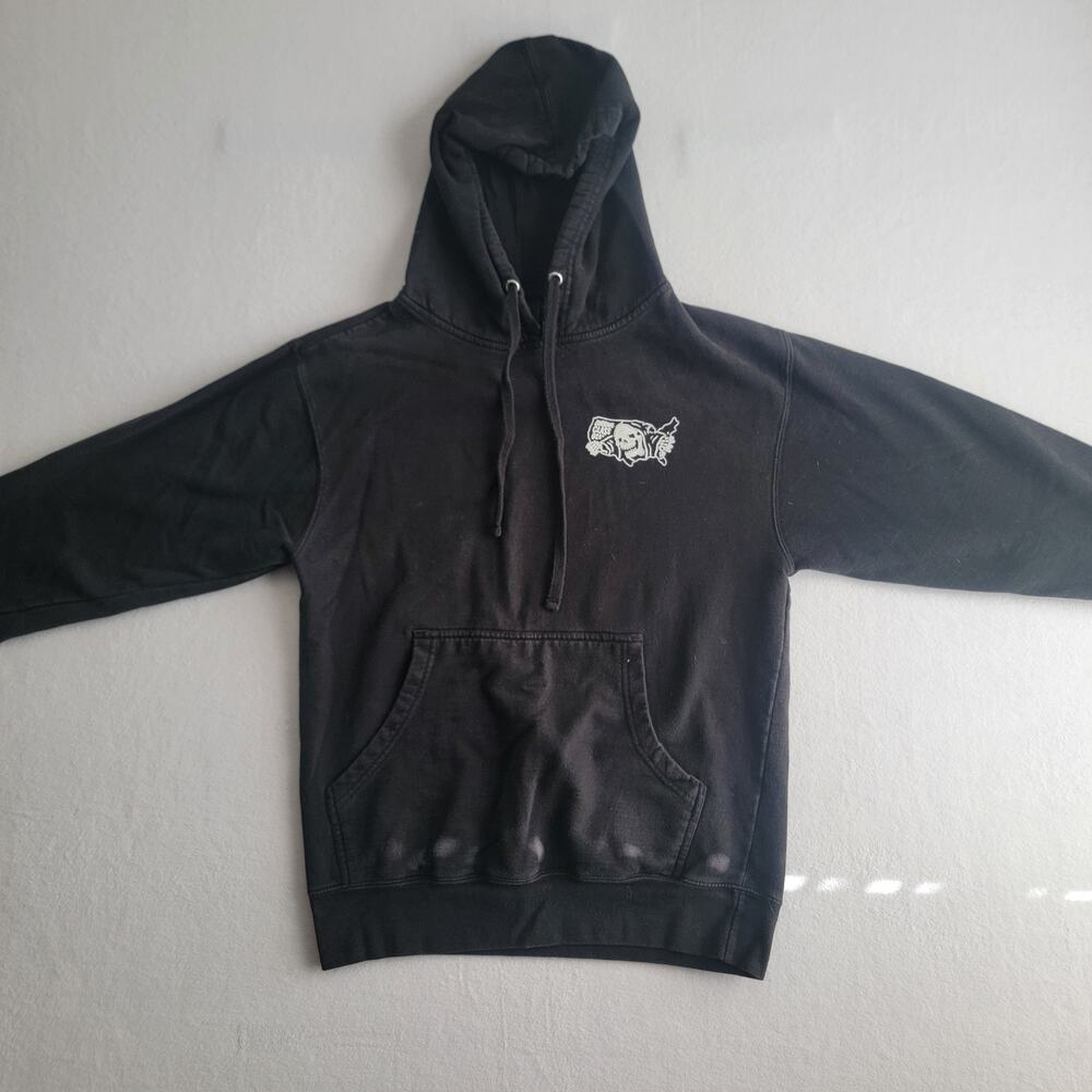Mens Retro Lurking Class USA Long Sleeve Hoodie Sweatshirt Black .size S-M